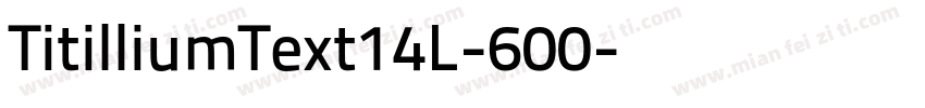 TitilliumText14L-600字体转换
