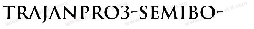 TrajanPro3-Semibo字体转换