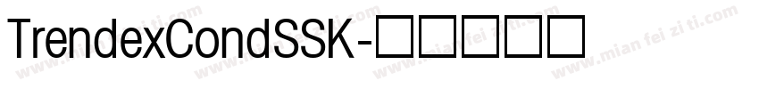 TrendexCondSSK字体转换