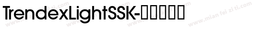 TrendexLightSSK字体转换