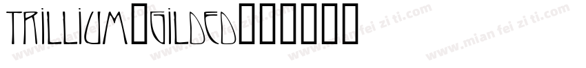 Trillium-Gilded字体转换