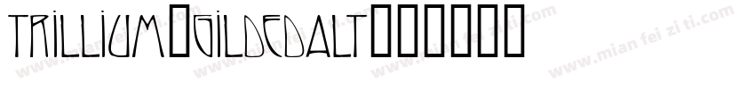 Trillium-GildedAlt字体转换