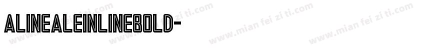 AlinealeInlineBold字体转换