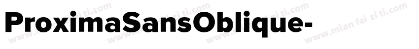 ProximaSansOblique字体转换