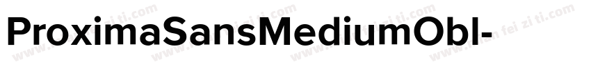 ProximaSansMediumObl字体转换