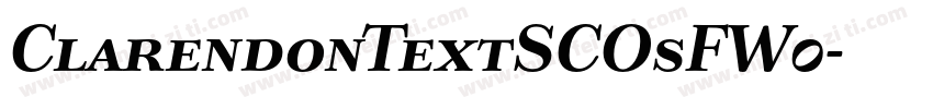 ClarendonTextSCOsFW0字体转换