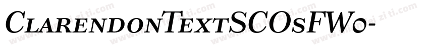 ClarendonTextSCOsFW0字体转换