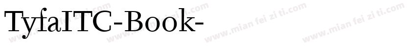 TyfaITC-Book字体转换