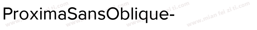 ProximaSansOblique字体转换