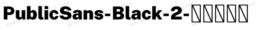 PublicSans-Black-2字体转换