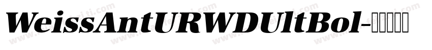 WeissAntURWDUltBol字体转换