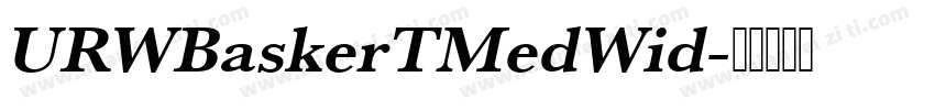 URWBaskerTMedWid字体转换