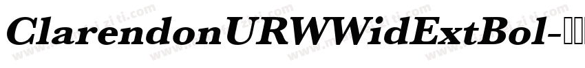 ClarendonURWWidExtBol字体转换
