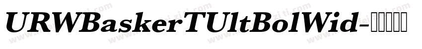 URWBaskerTUltBolWid字体转换