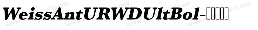 WeissAntURWDUltBol字体转换