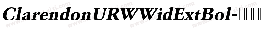 ClarendonURWWidExtBol字体转换
