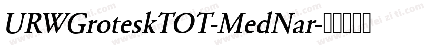 URWGroteskTOT-MedNar字体转换