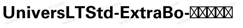 UniversLTStd-ExtraBo字体转换