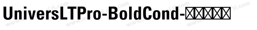 UniversLTPro-BoldCond字体转换