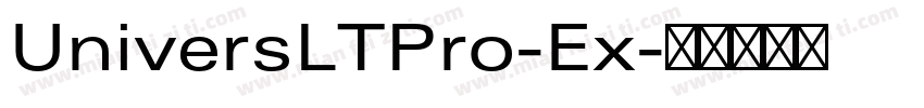 UniversLTPro-Ex字体转换