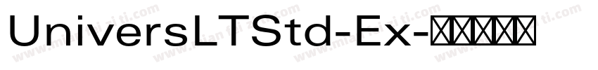 UniversLTStd-Ex字体转换
