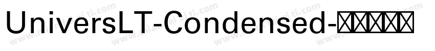 UniversLT-Condensed字体转换