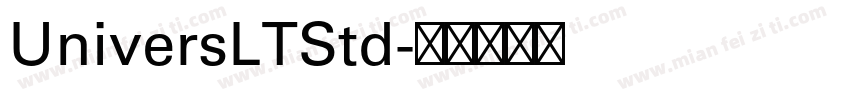 UniversLTStd字体转换