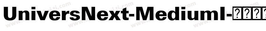 UniversNext-MediumI字体转换