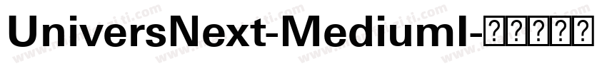 UniversNext-MediumI字体转换
