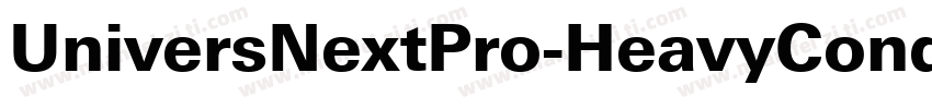 UniversNextPro-HeavyCond字体转换