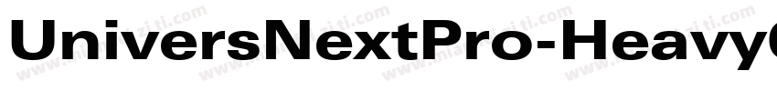 UniversNextPro-HeavyCond字体转换