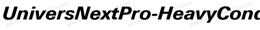 UniversNextPro-HeavyCond字体转换