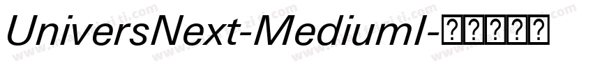 UniversNext-MediumI字体转换