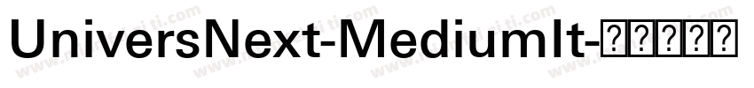 UniversNext-MediumIt字体转换