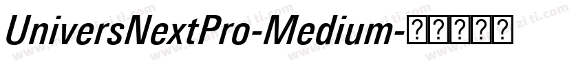 UniversNextPro-Medium字体转换