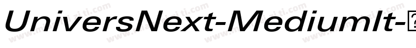 UniversNext-MediumIt字体转换