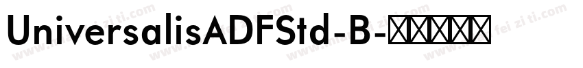 UniversalisADFStd-B字体转换