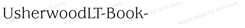 UsherwoodLT-Book字体转换