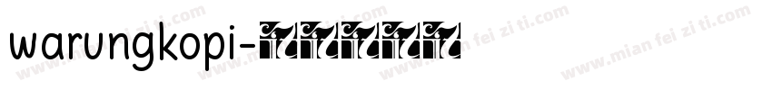 warungkopi字体转换