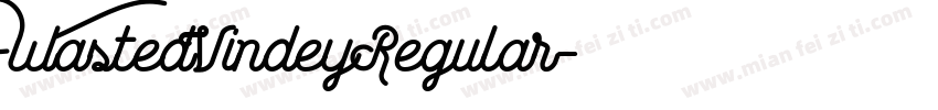 WastedVindeyRegular字体转换