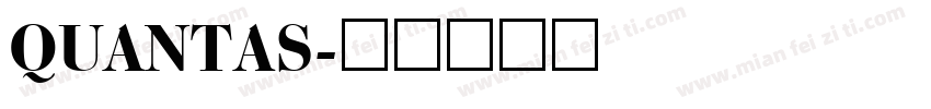QUANTAS字体转换