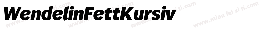 WendelinFettKursiv字体转换