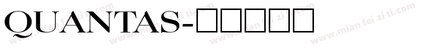 QUANTAS字体转换