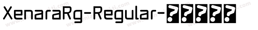XenaraRg-Regular字体转换