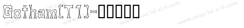 Gotham(T1)字体转换