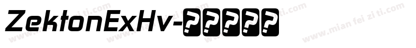 ZektonExHv字体转换