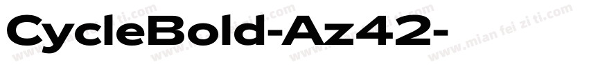 CycleBold-Az42字体转换