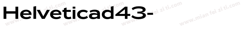 Helveticad43字体转换