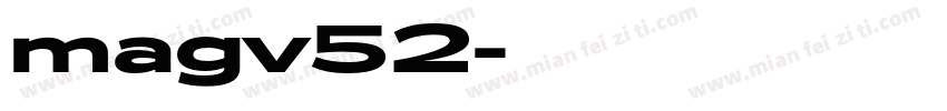 magv52字体转换