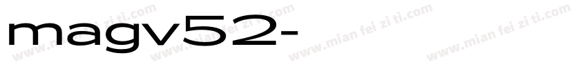 magv52字体转换